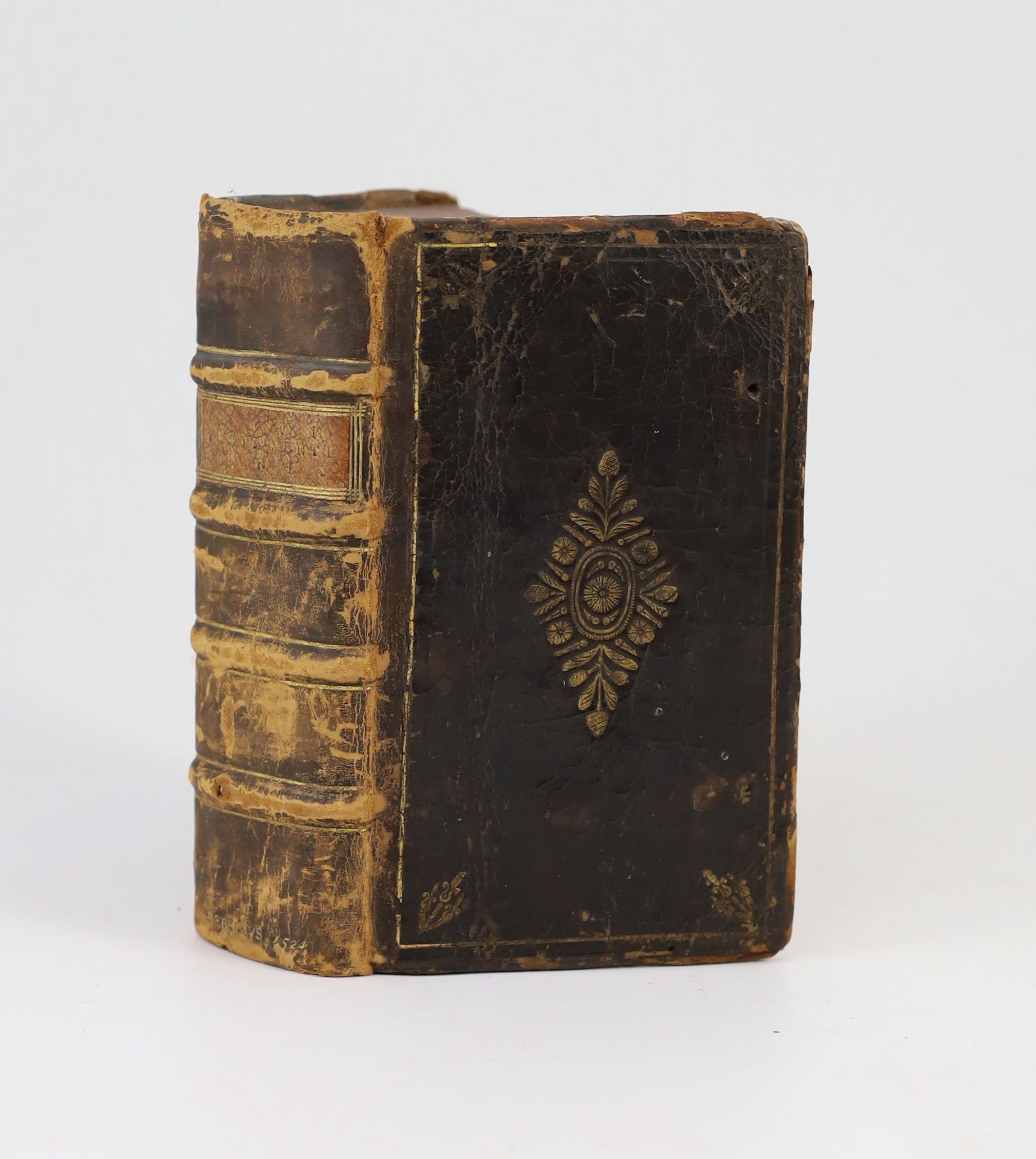 Erasmus, Desiderius - New Testament in Greek, 12mo, calf Basel, 1524